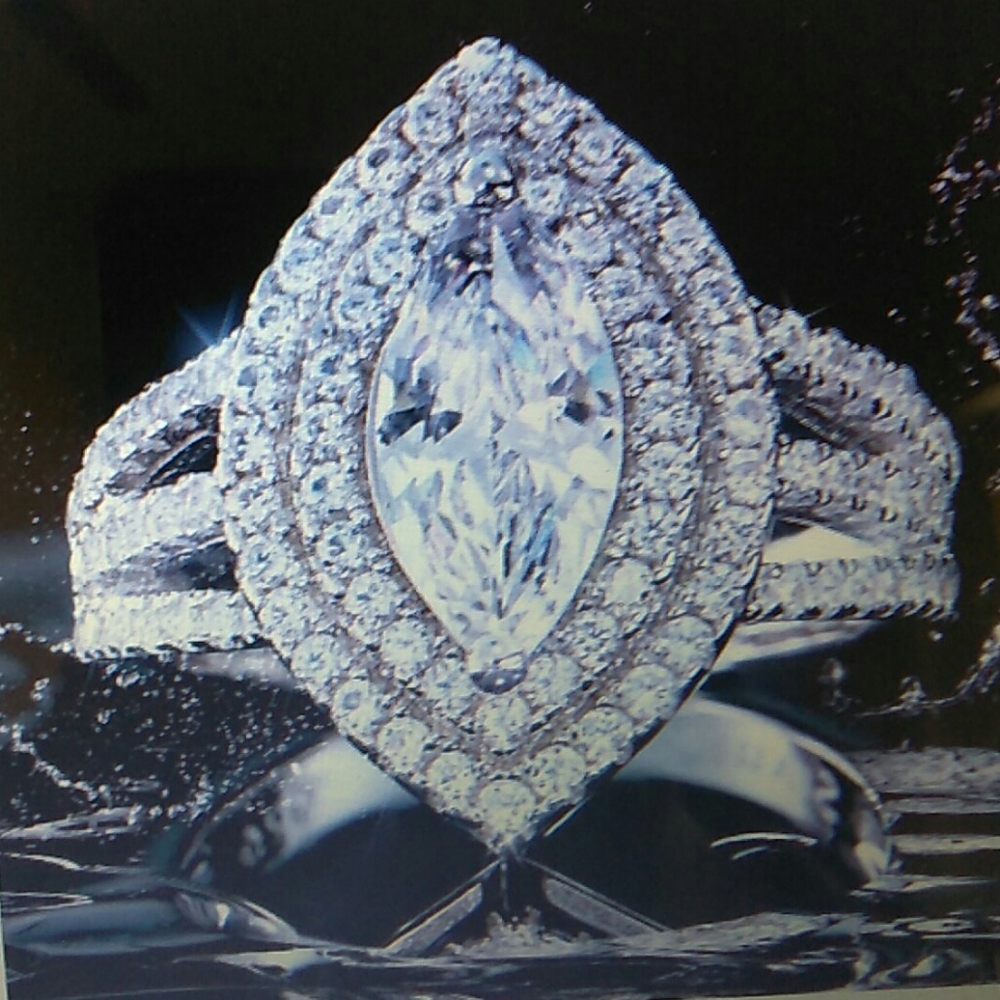 Stauer Silver Marquis Ring